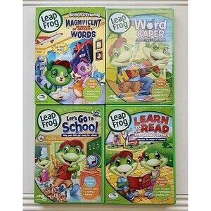 Leap Frog DVD Bundle Preschool Learning Homeschooling Set of 4 DVDs
